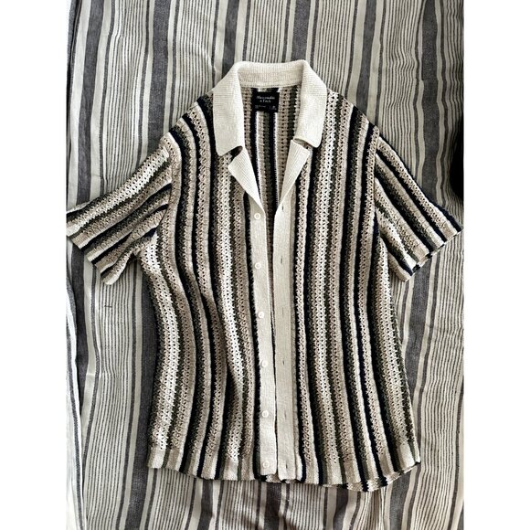 2024 SOLD OUT STYLE - Retro Crafted Button-Through Sweater Polo - Picture 1 of 4